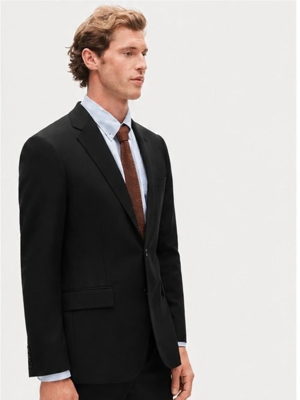 NEW! J. Crew Ludlow Slim-fit suit jacket in Italian wool Size 40R Black NEW $450